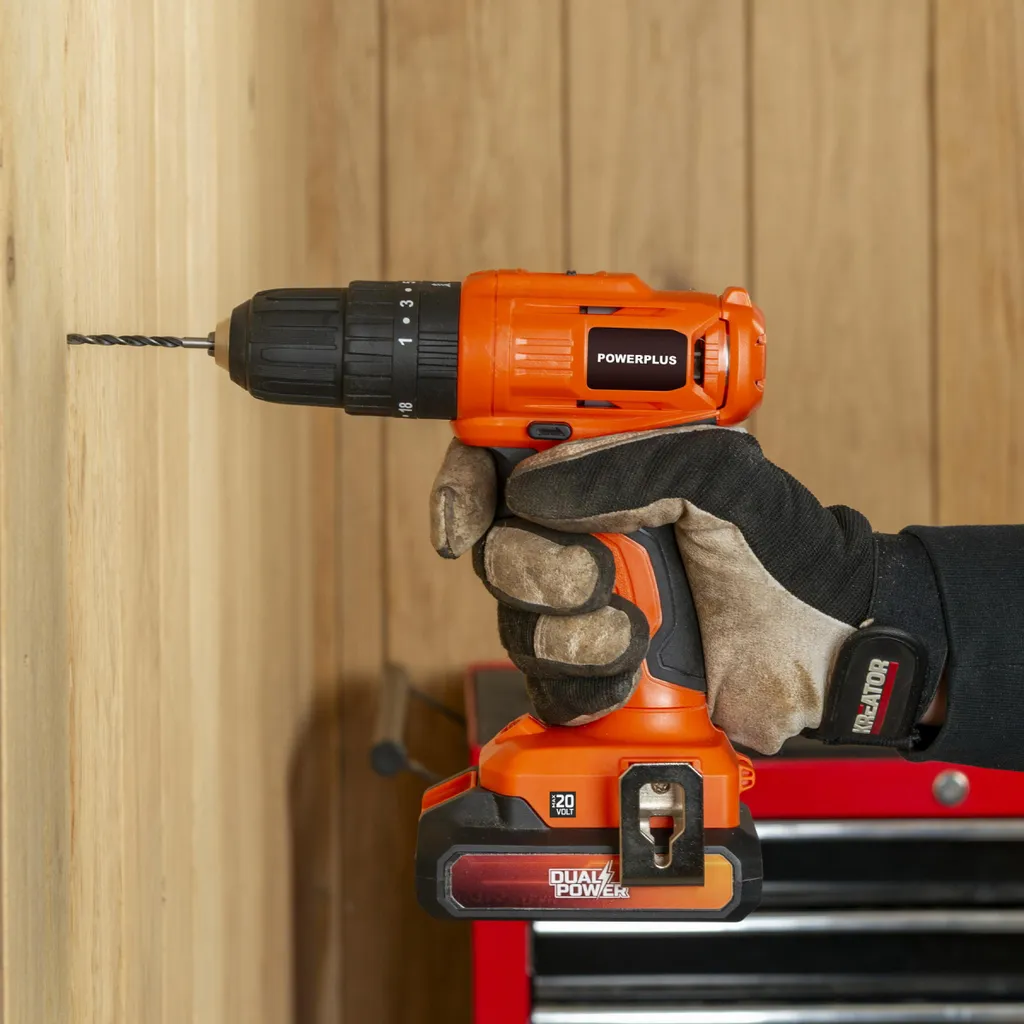 Perceuse à percussion sans fil 20V Dual Power 3 en 1 complète et robuste - 11