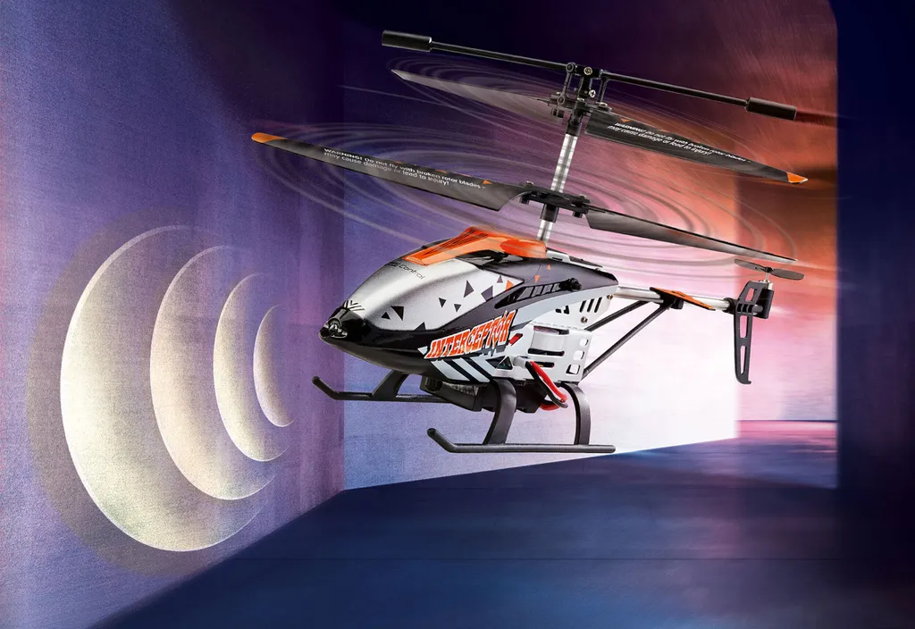 Hélicoptère Télécommandé Interceptor avec Capteur Anti-Collision RC