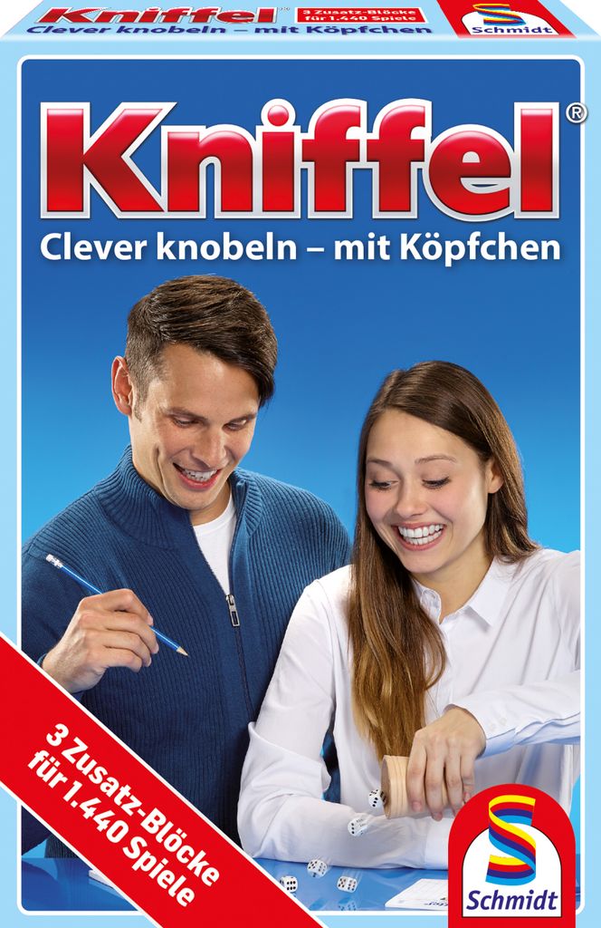 Schmidt Spiele 49039 - Kniffel blok, 3 ďalšie bloky na 1440 Obrázok produktu