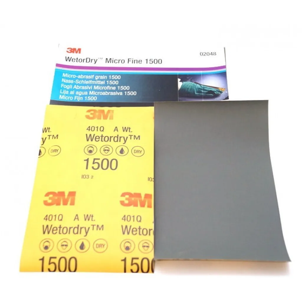 Papier abrasif 3M 2048 haute durabilité 230mm x 138mm finition lisse