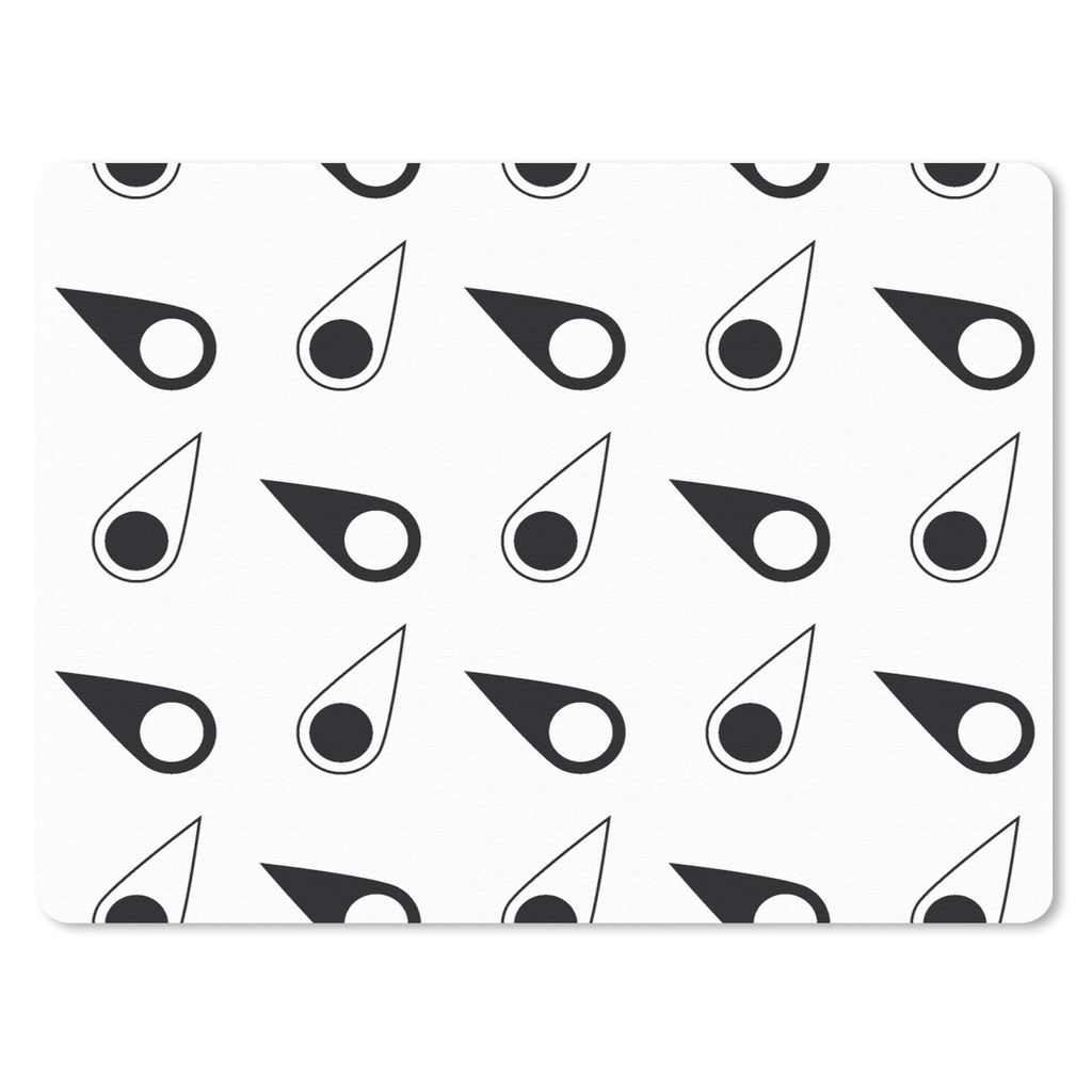 MuchoWow Mauspad Mousepad Kompass - Muster - Reisen 23x19 cm - Mousepads - Maus Mat - Pad - Mausunterlage - Schreibtischunterlage - Mauspad