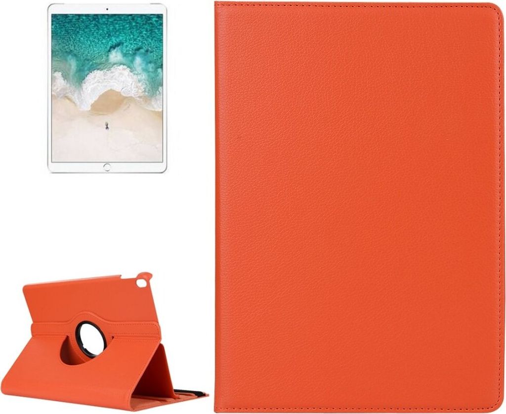 Schutzhülle für iPad Pro 10.5 Tablet Hülle Schutz Tasche Case Cover Orange 360 Grad drehbar Rotation Bumper