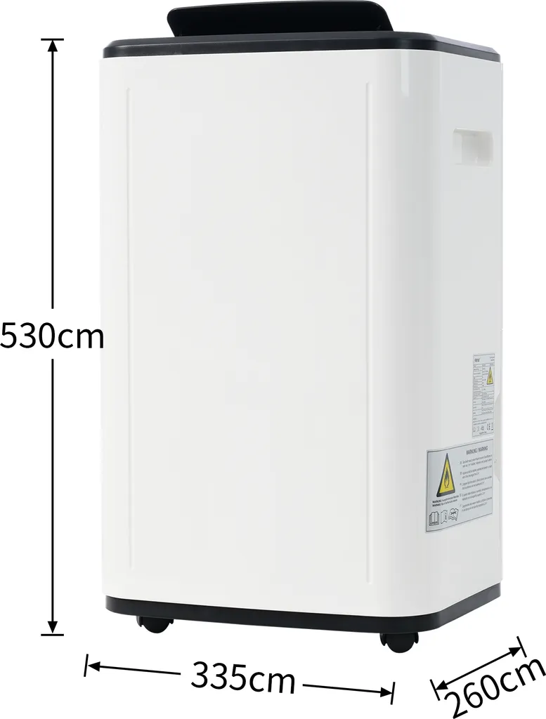 Déshumidificateur Grande Capacité 25L avec 3 Modes et Programmateur - 12