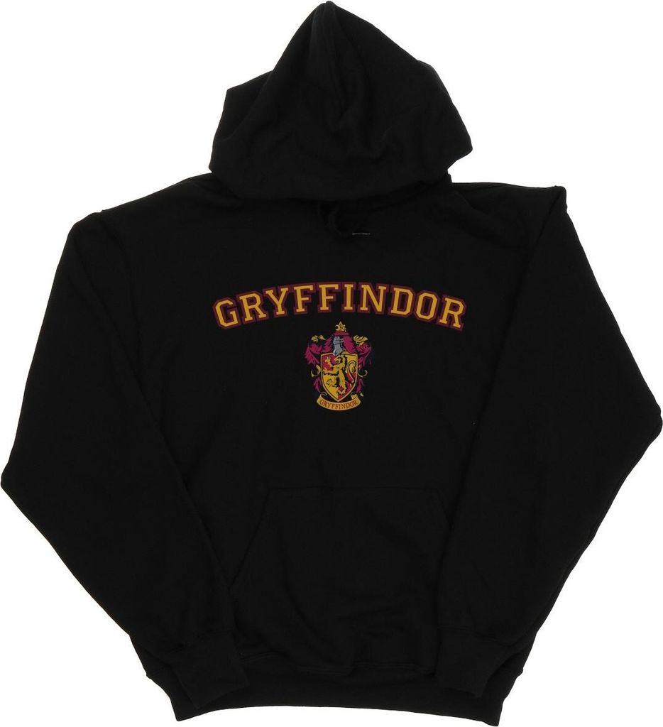 Harry Potter - "Gryffindor" Kapuzenpullover für Mädchen BI8319 (116) (Schwarz)