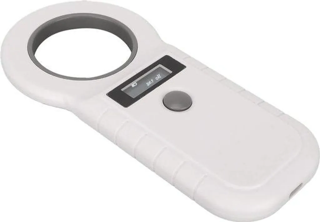 Lecteur puce chien portable et rechargeable avec écran LCD haute précision