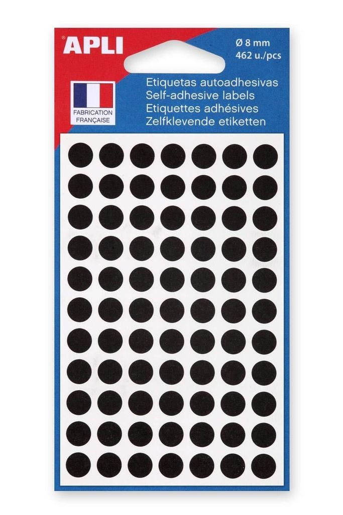 APLI Markierungspunkte Durchmesser: 8 mm rund schwarz 462 Produktbild 