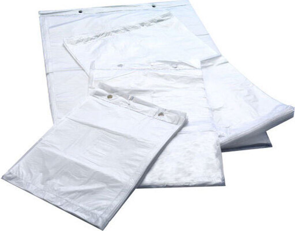 1250x Abreißbeutel Flachbeutel HDPE geblockt 300 x 460 + 30mm