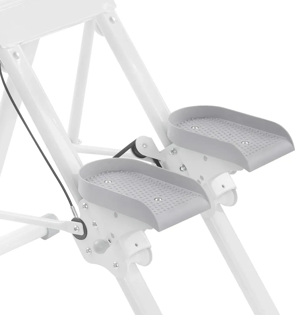 Vertical Climber - Stepper d'Escalier Blanc pour Tonifier Corps sans Chocs