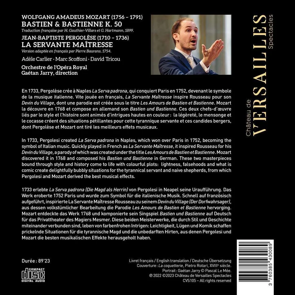 Double Opéra Bastien et Bastienne & La Serva padrona - Édition Prestige
