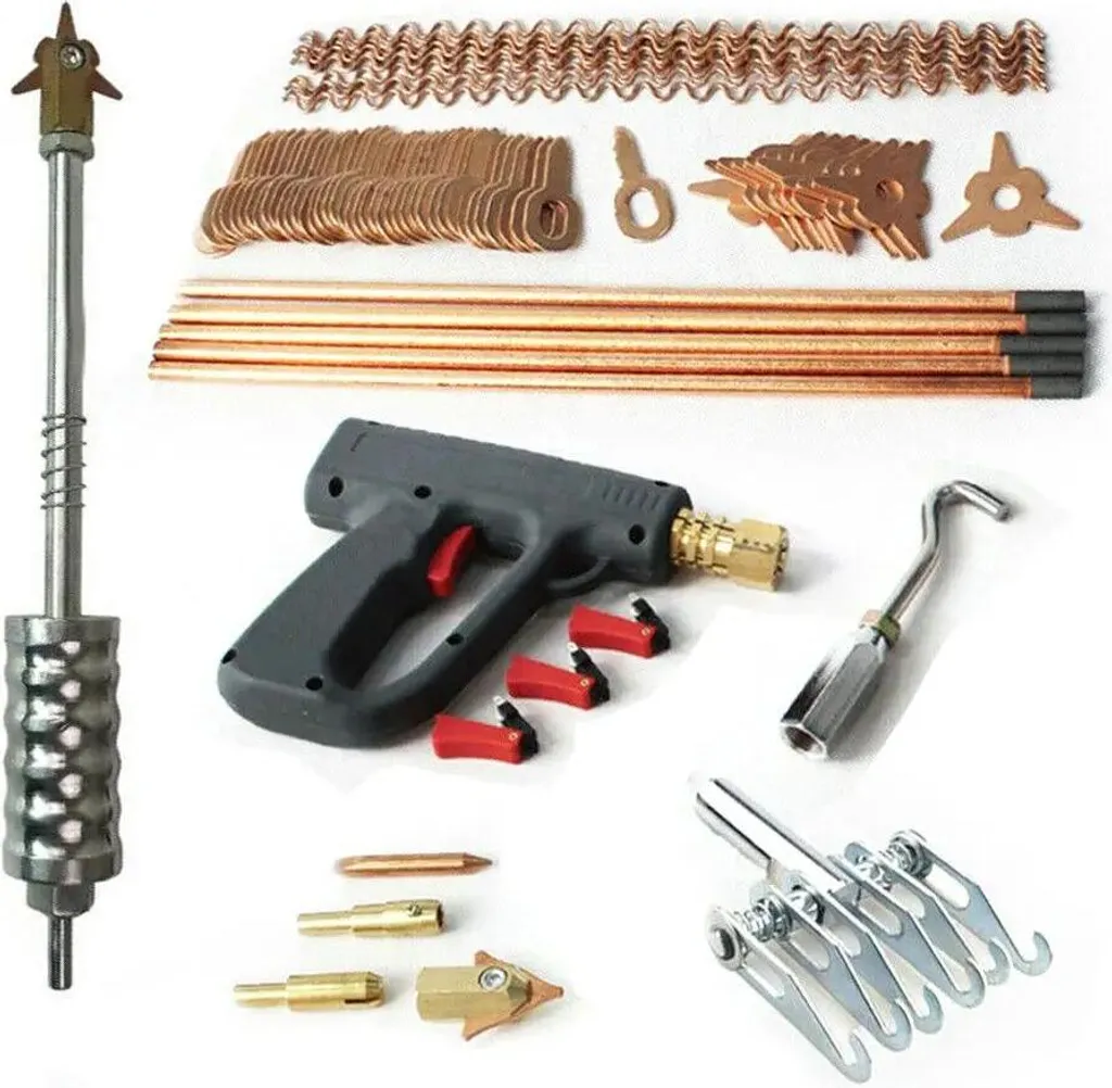Réparation de tôle avec ce kit soudage par points de 86 accessoires - 10