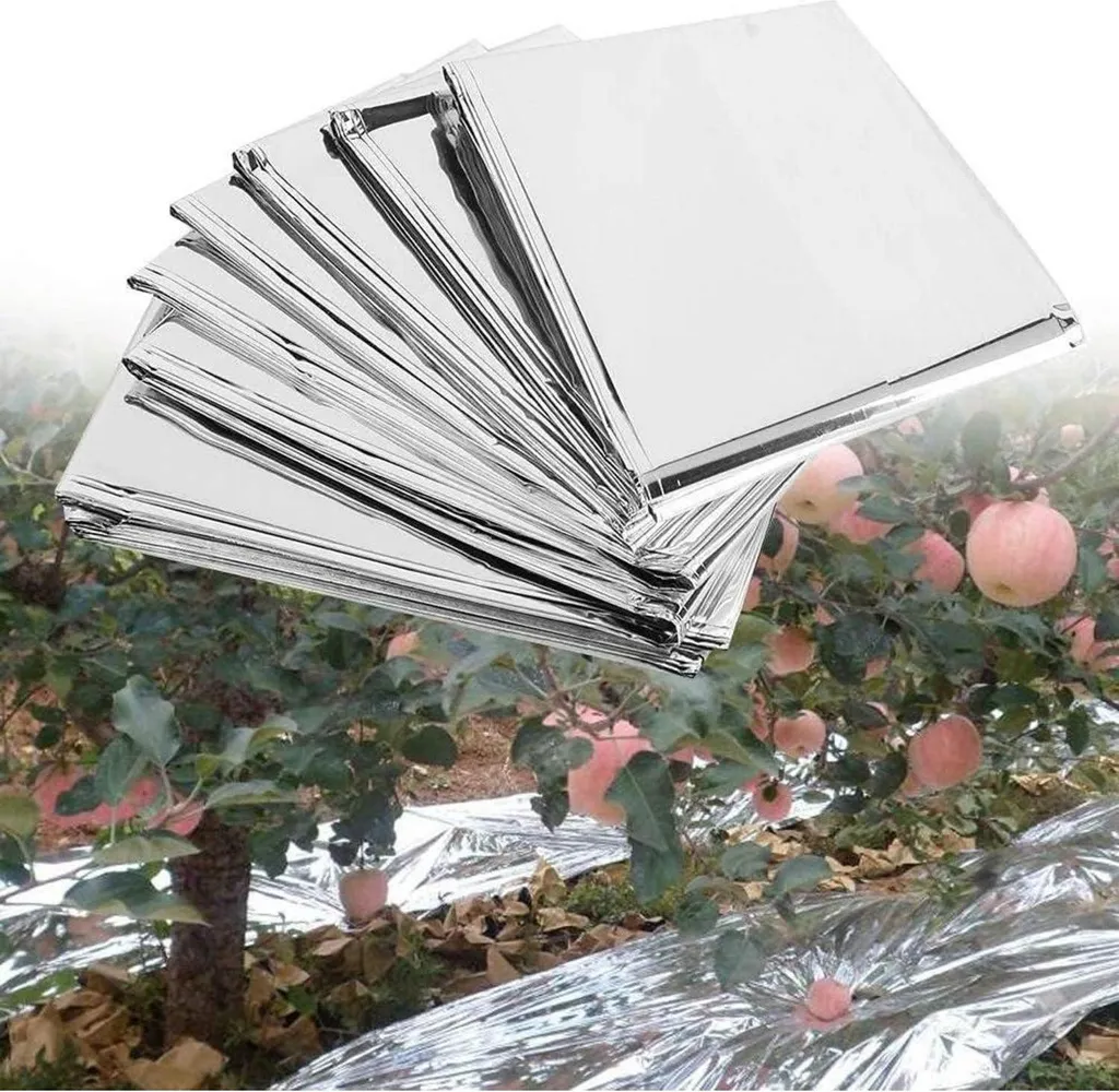 Lot de 2 films PETP chauffants réfléchissants 210x120cm pour culture
