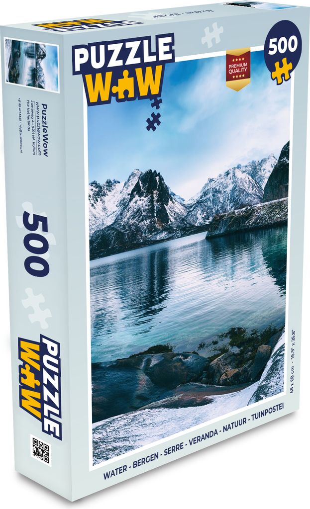 MuchoWow Puzzle 500 Teile Wasser - Berge - Natur - Denken - Spiel - Toy