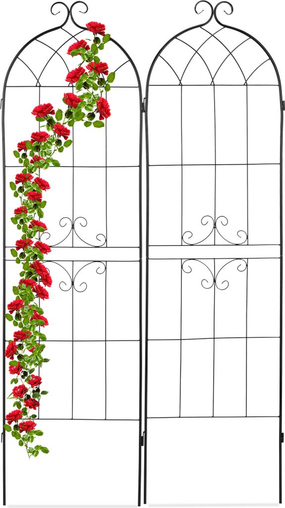 Treillis Relaxdays, lot de 2, support pour plantes Image du produit 