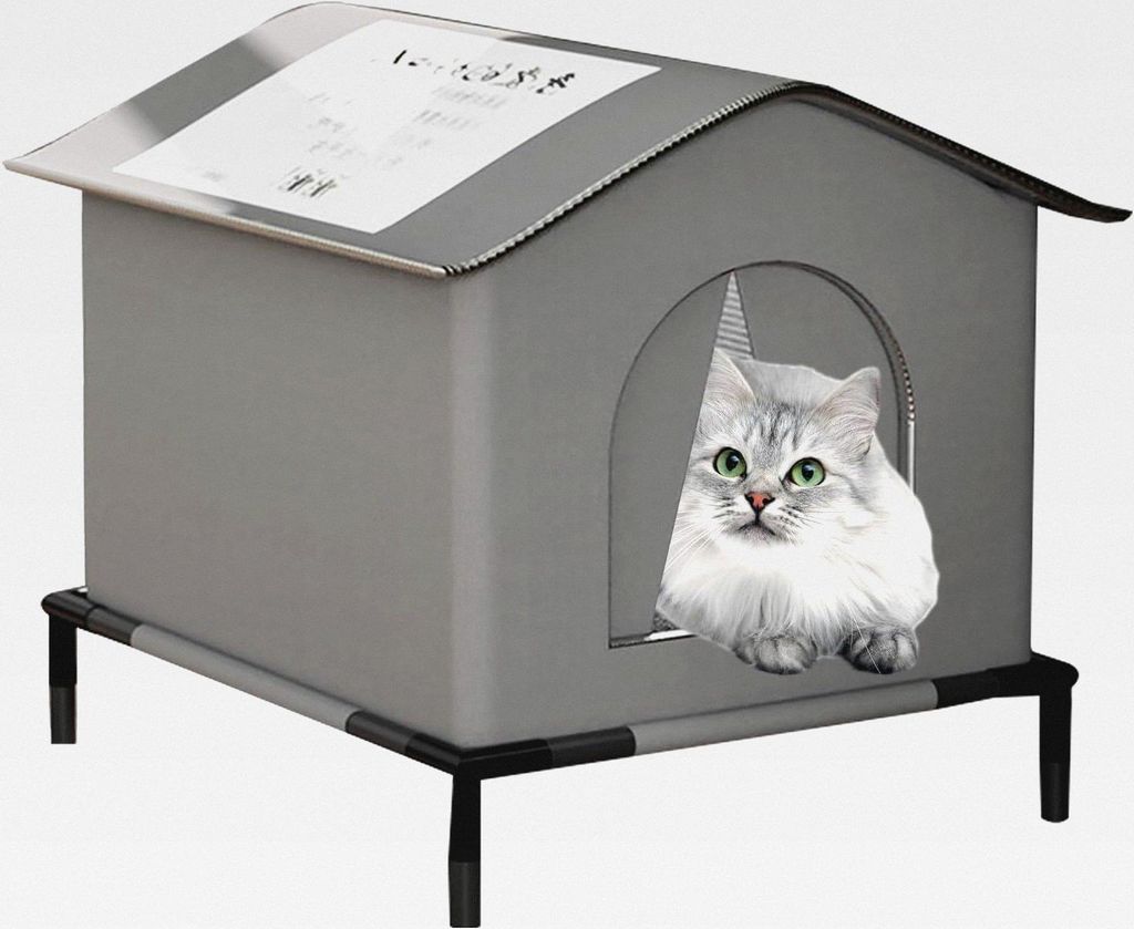 Katzenhaus,Wasserdichtes Wärmeisoliertes Tierheim Für Streunerkatzen | Gemütliches Tierheim Für Balkon Garage Hof Terrasse Mit Außenisolation