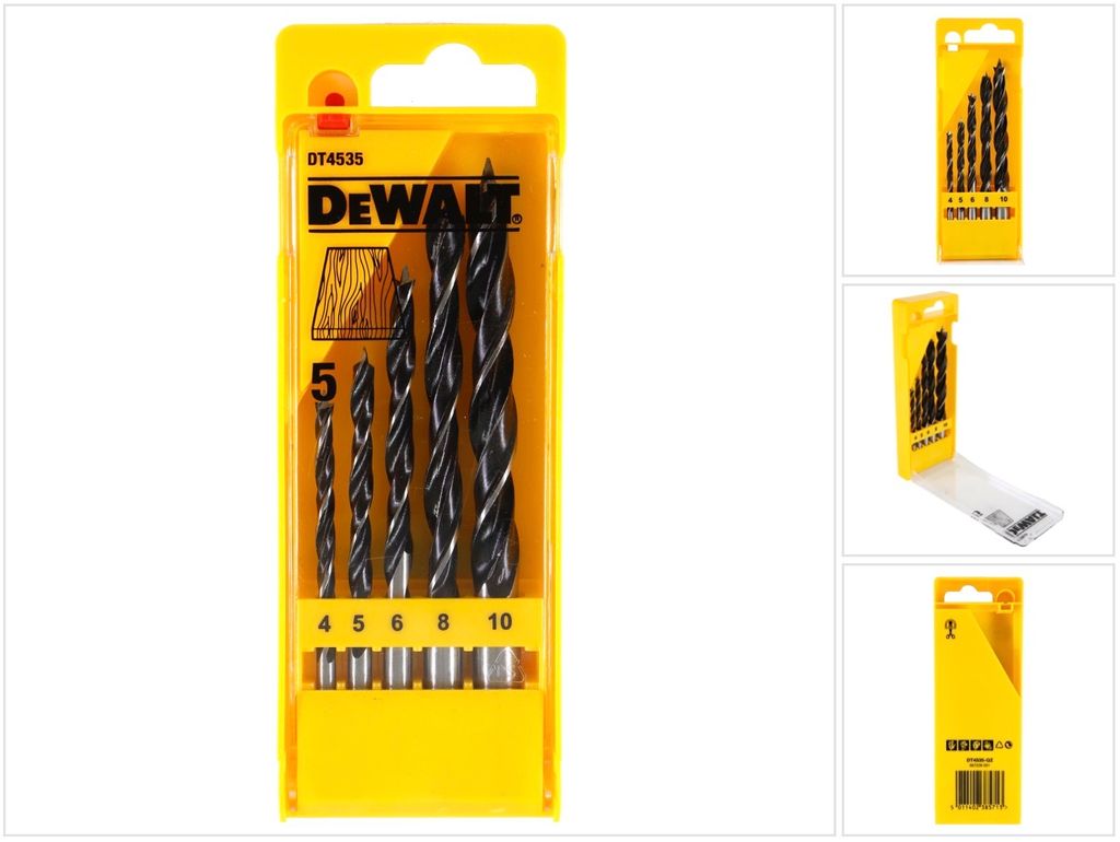 DEWALT Holzspiralbohrer-Set 5-tlg Zdjęcie produktu 