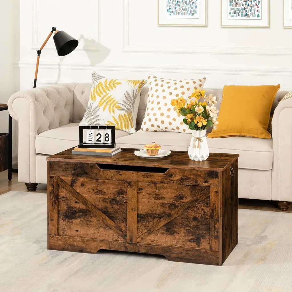 Banc à Chaussures et Coffre de Rangement pour Entrée Brun Foncé 100cm - 8