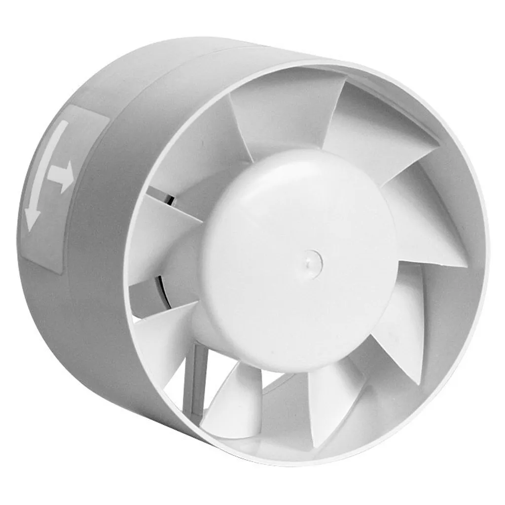 Extracteur d'air tubulaire pour salle de bain TDM 100 IPX4 silencieux