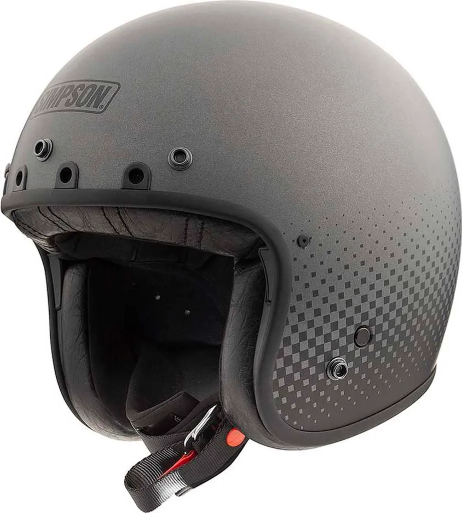 Casque Jet Moto et Scooter Vemar VH 119 Noir Mat Compact en Taille XS