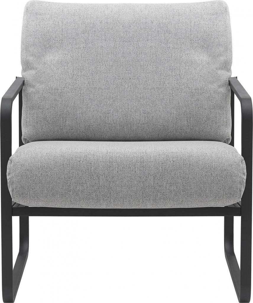Design-Shop Křeslo Manea  látka / kov- Světle šedá Obrázek produktu 3
