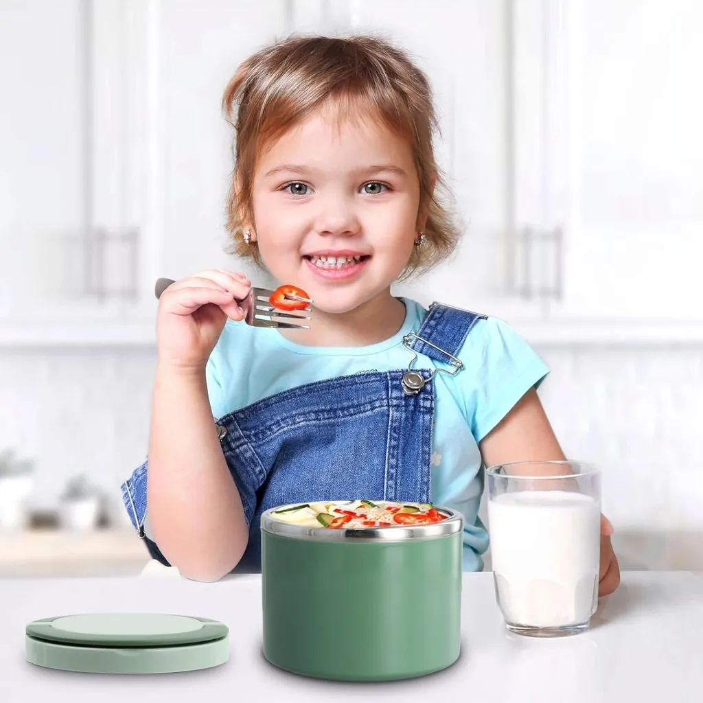 Lunch Box Termica 1000ml: Portapranzo Ufficio Elegante e Ermetico - 7