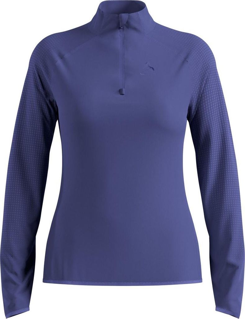 Zeroweight Warm Laufoberteil mit Halbreissverschluss 2.0, Damen - Odlo, Farbe:21119 Skipper Blue, Größe:M