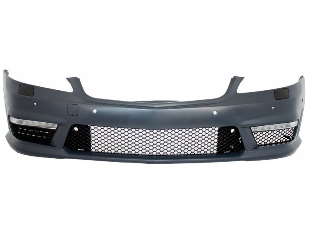Frontstoßstange für Mercedes S-Klasse W221 2005-2012 S63 S65 Look LED DRL Lichter