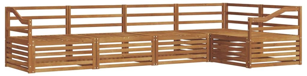vidaXL Outdoor-Sofagarnitur 5 pcs Natur Massivholz Akazie