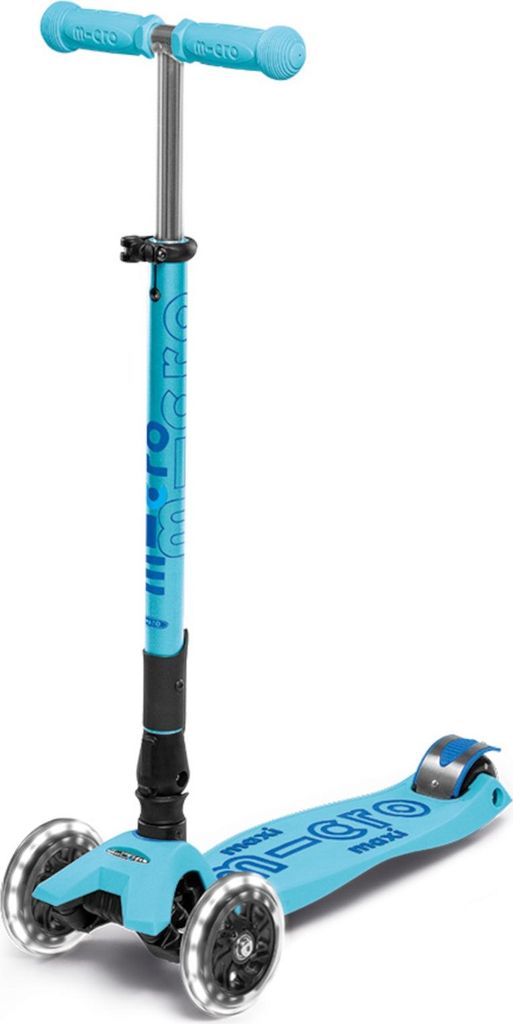 Micro Step Maxi Deluxe faltbar LED blau - Kinderroller mit Produktbild 
