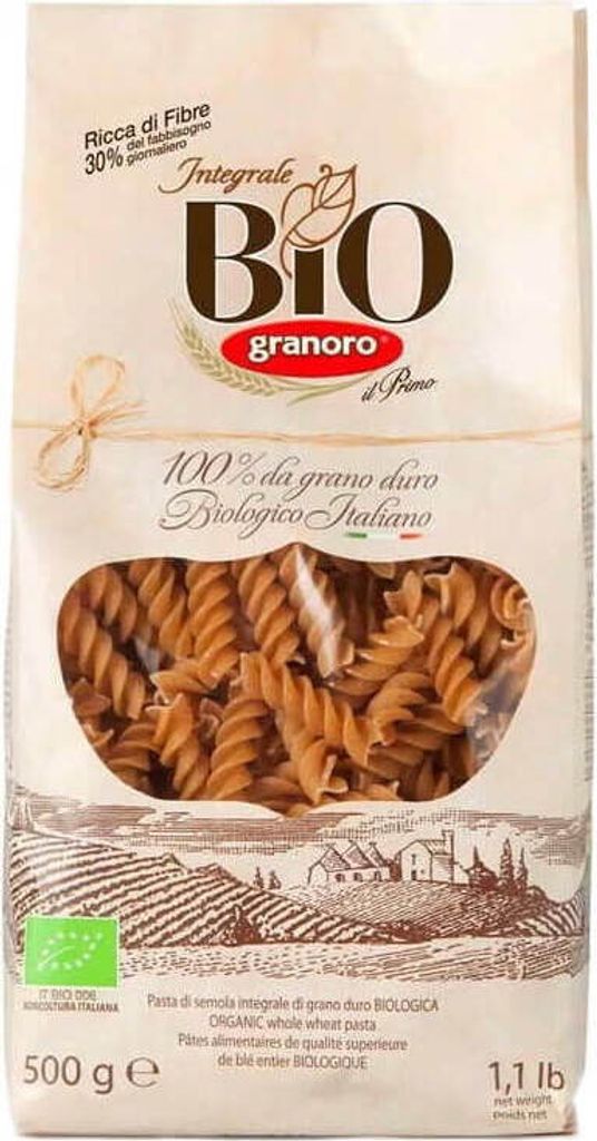 Pâtes fusilli complètes500 g Granoro Image du produit 