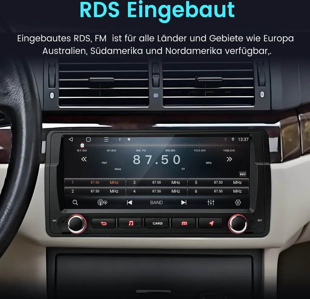 Navigatore BMW E46 Android 8 Pollici | CarPlay e Bluetooth 5.0 - 5