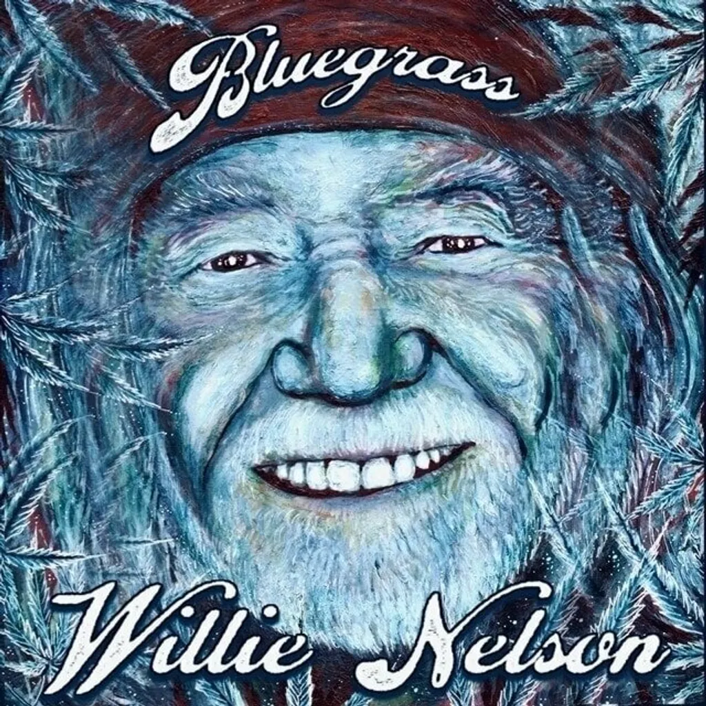 Willie Nelson Bluegrass Vinyl LP Electric Blue Edition Limitée Rare