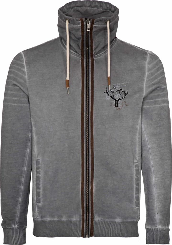 Kinder Hoodie Jacke Clemens anthrazit 122/128