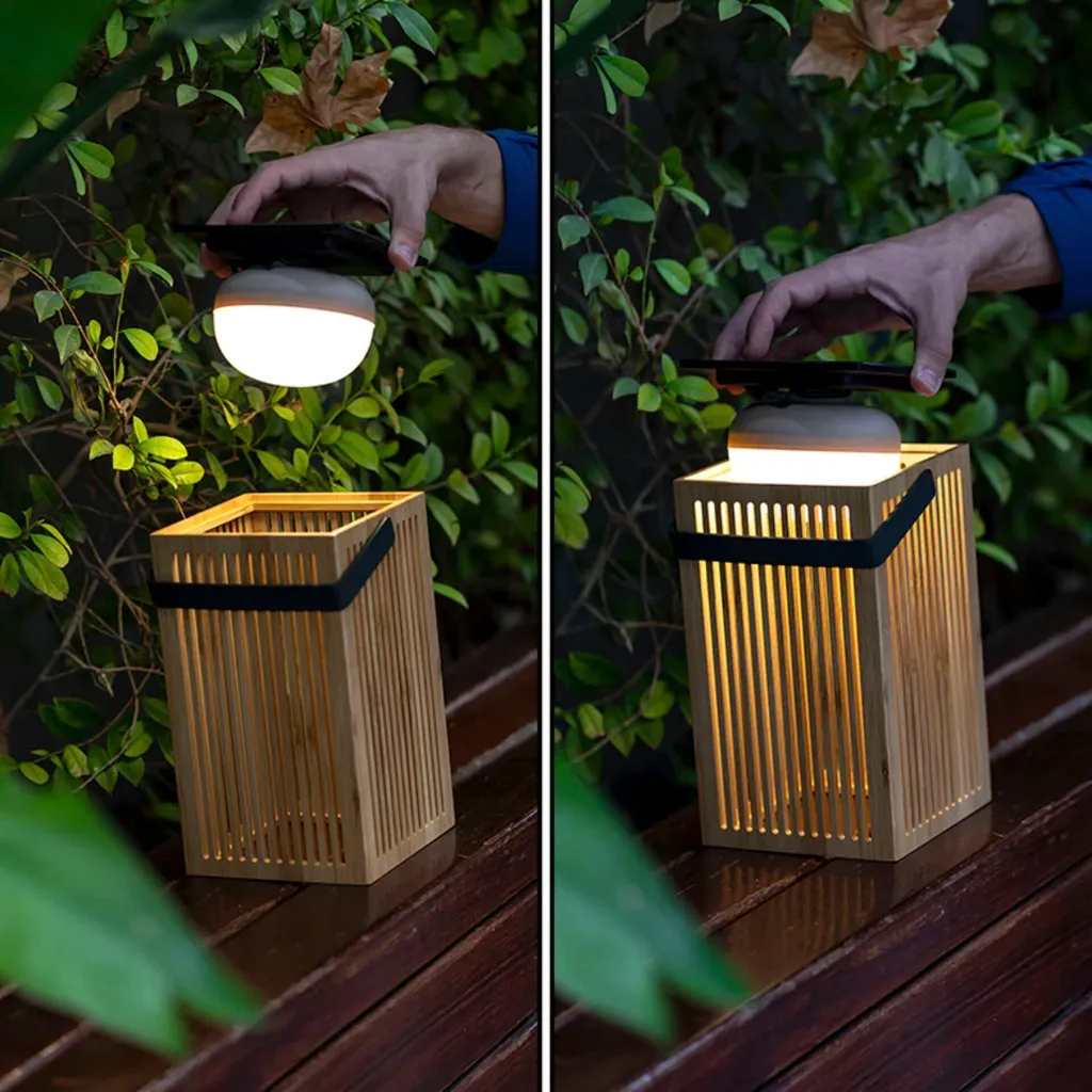 Lampe Solaire Okinawa Brune Rechargeable USB à Intensité Variable - 4
