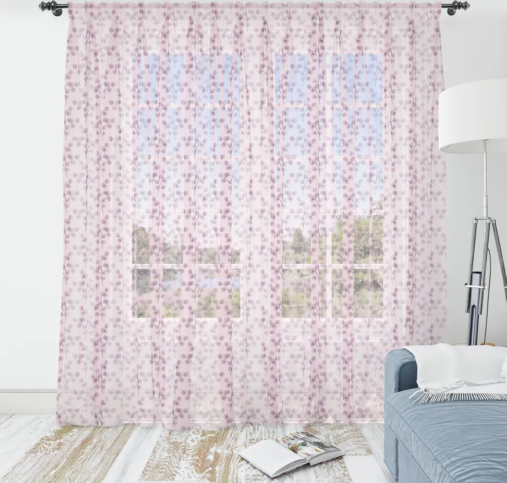 Arazzo Artistico ABAKUHAUS Fiori Rosa Raso Setoso 210x274 cm - Rosa
