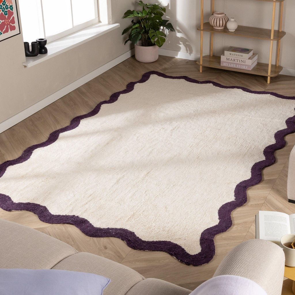 Volero - Pralka Dywan – Hazy Lila/Krem - 120x170cm Zdjęcie produktu 