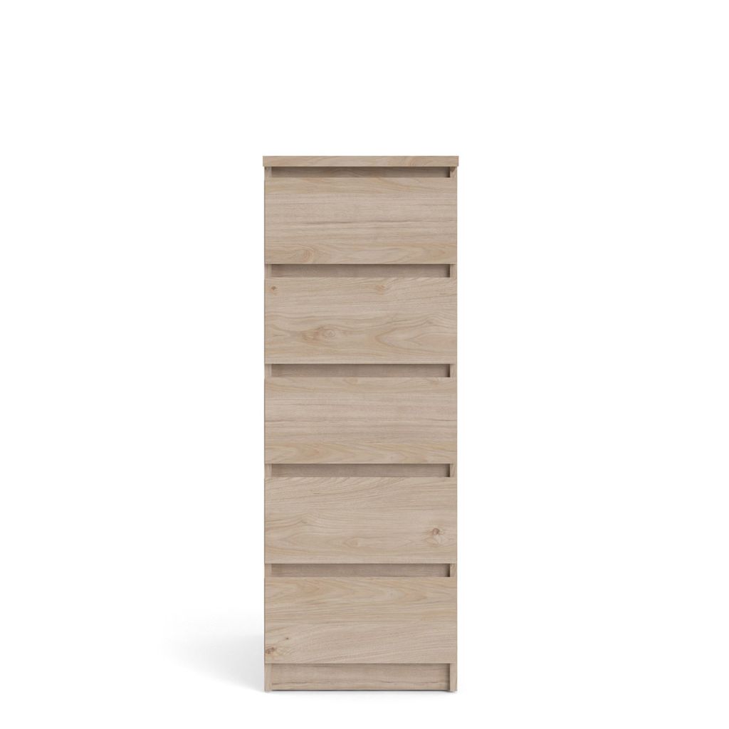 Commode Nada 5 tiroirs finition hickory. Image du produit 