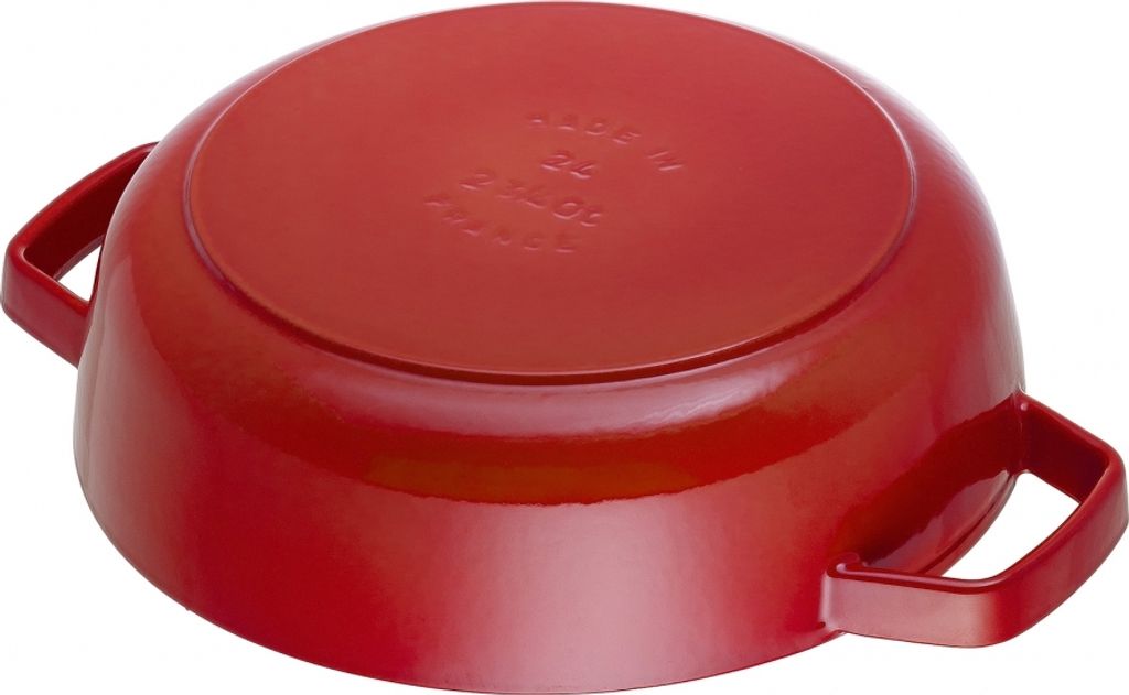 Staub Guss Bräter, rund Kirschrot 28 cm Produktbild 8