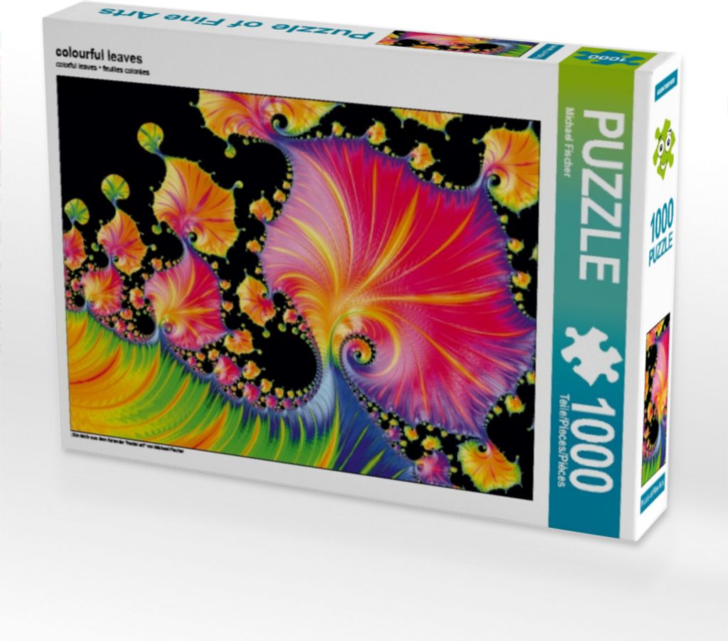 Calvendo colourful leaves 1000 Teile Puzzle quer 640x480mm, Produktbild 