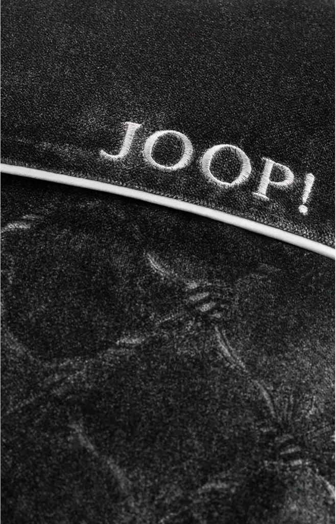 Housse de Coussin Déco JOOP! Scene 38x58cm Anthracite pour Salon et Lit