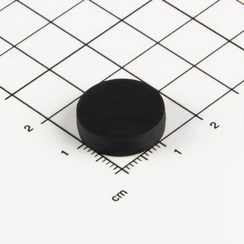 Gummierter Neodym Magnet Ø 16,8x4,4 mm 4 Stück