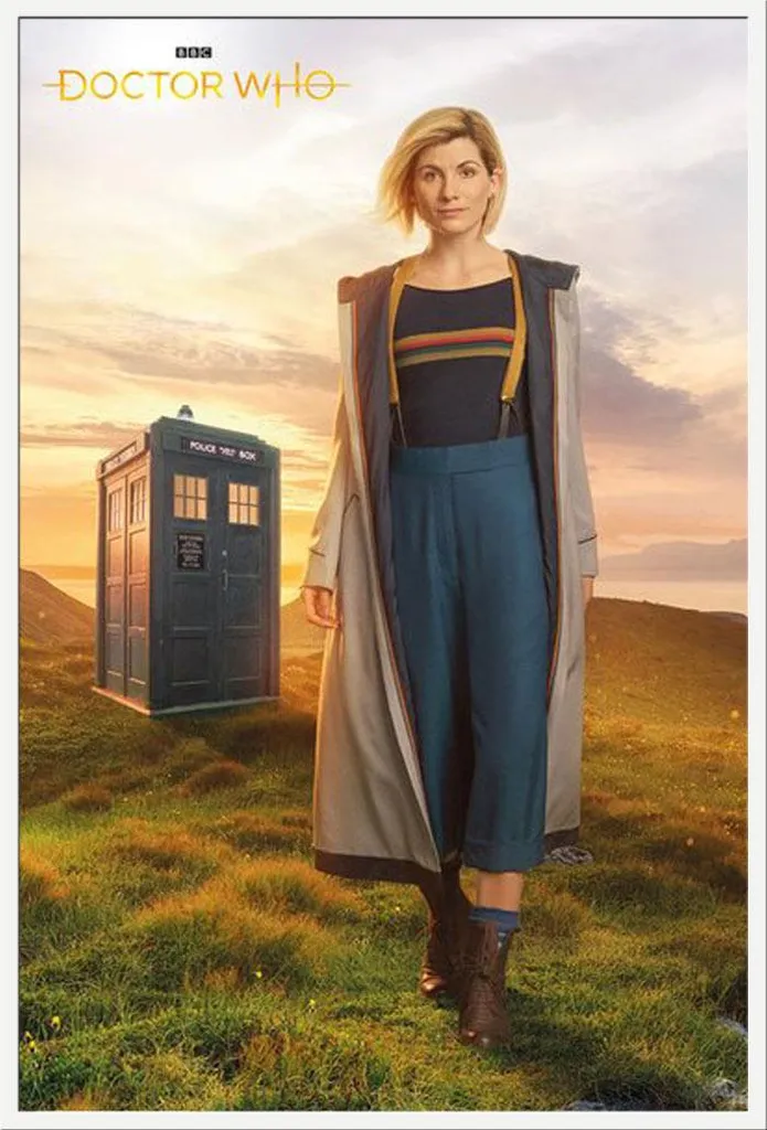 Cadre avec affiche Doctor Who 13ème Docteur Shinsuke Maxi décor mural PVC