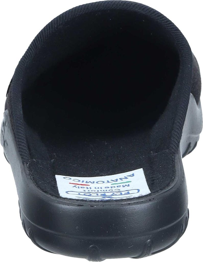 Fly Flot Herren Hausschuh Pantoffel mit Rauten Muster und leichter Sohle 220063, Größe:41 EU, Farbe:Braun