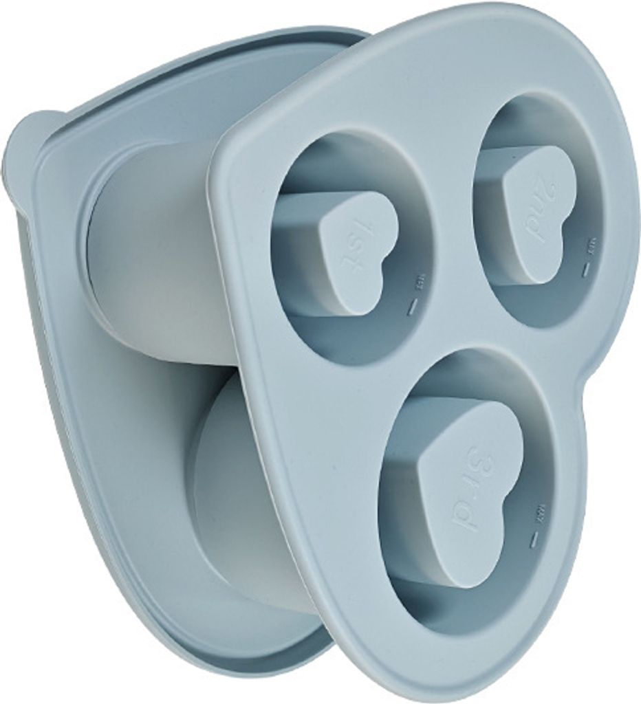 INF Herzförmige blaue Eiswürfelform - Einfache Entnahme