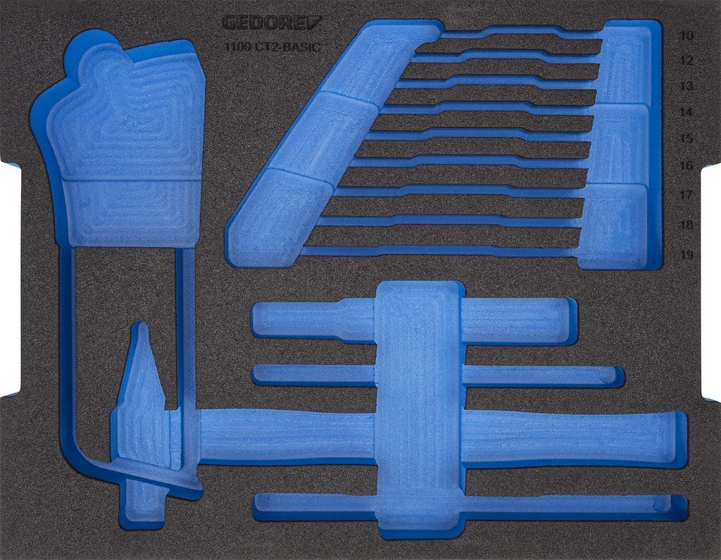 GEDORE EI-1100 CT2-BASIC Schaumstoffmodul 2/2 L-BOXX 136 leer, 2835975