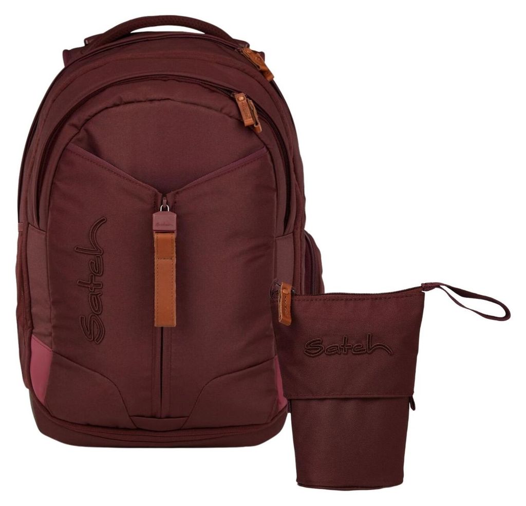 Satch, Schulrucksack-Set MATCH Nordic Ruby 2-teilig, ab. 5. Klasse