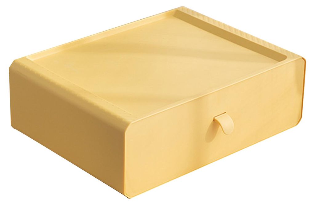 Unterwäsche-Aufbewahrungsbox, Kunststoff, 15 Gitterfächer, Schublade, Desktop-Zubehör für Socken, BHs, Gelb