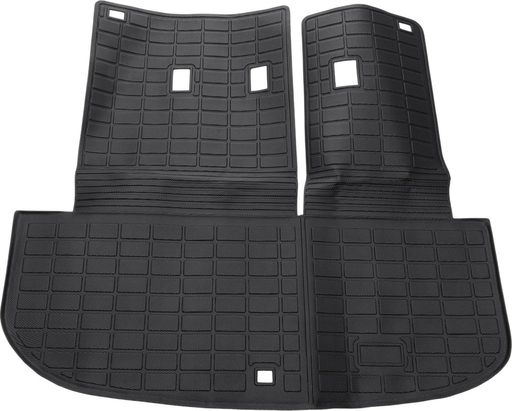 Cargo Liner Kofferraummatte Kofferraum Gepäck Kofferraumwanne Matte für Hyundai Palisade 7 Sitze 2020-2024 Schwarz TPE 1 Stück Flaches Gesicht S...