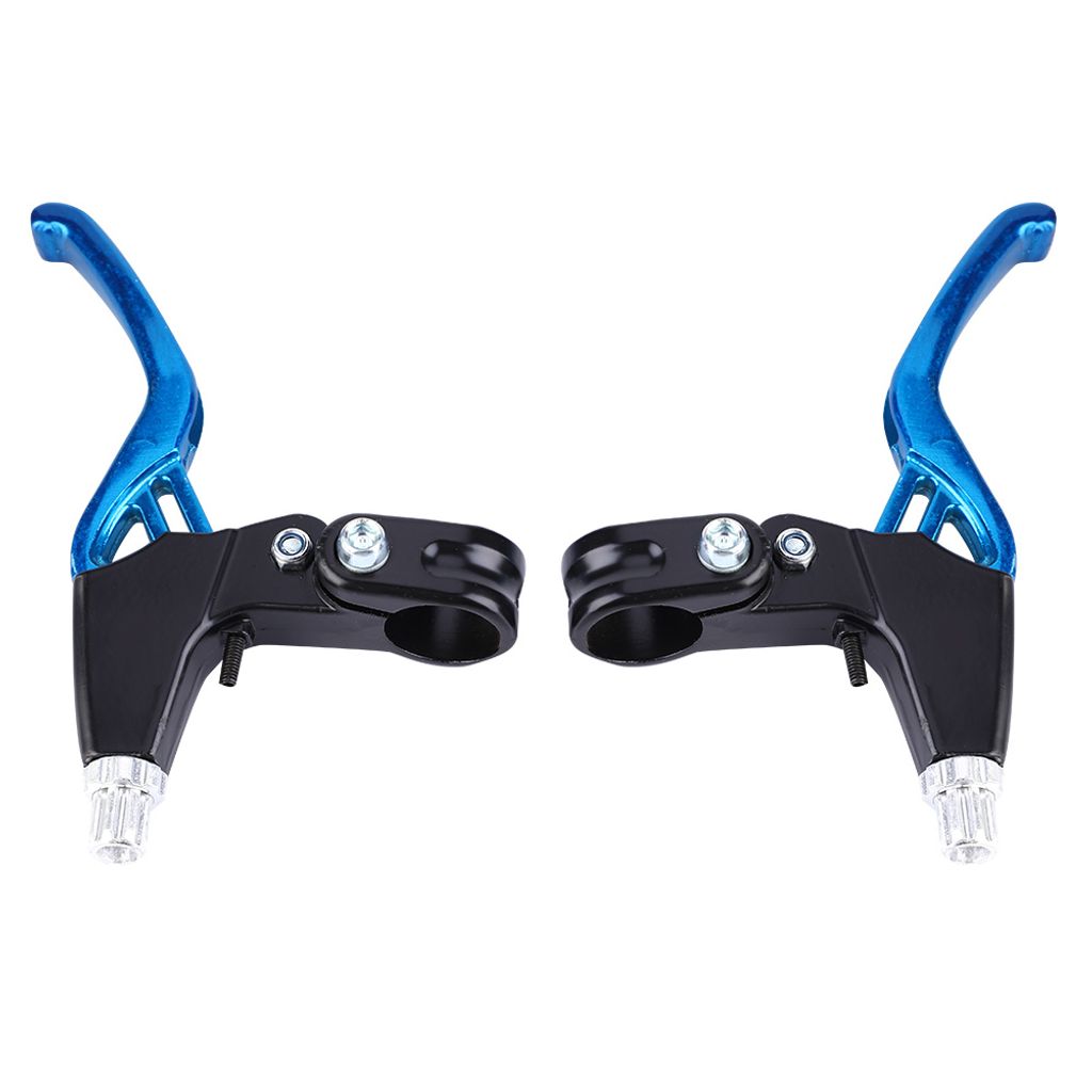 1 Paar Fahrrad-Bremshebel, Aluminiumlegierung, für Mountainbikes & Fahrräder, Blau