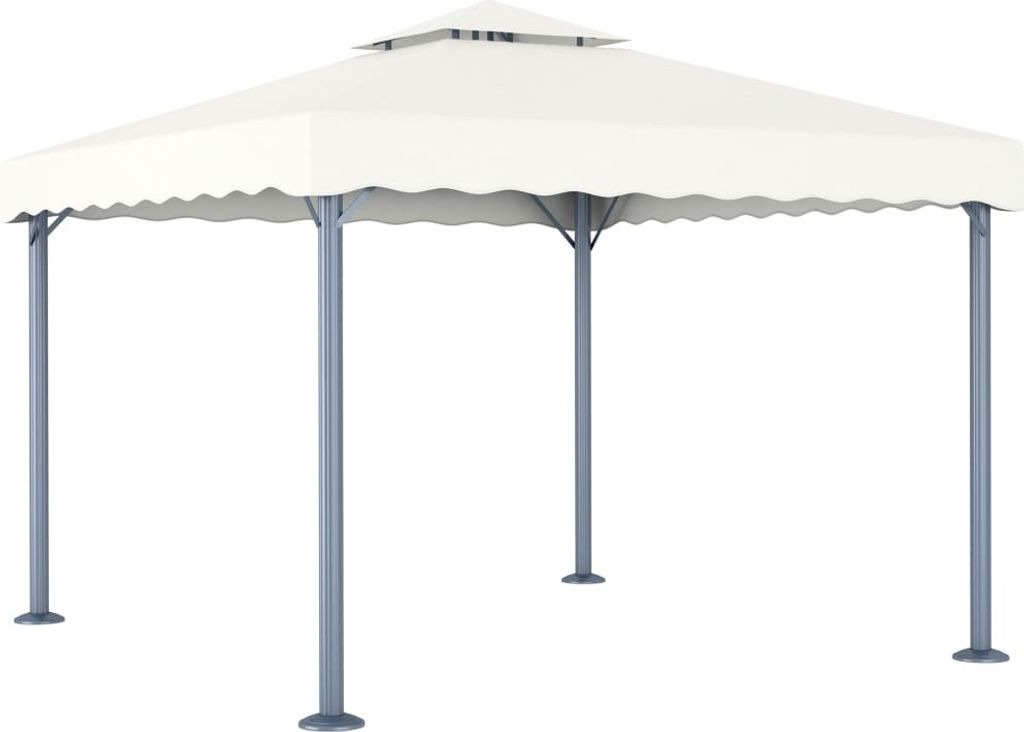"2026 Promotion" Pavillon 300x300 cm Creme Aluminium - Pavillons & Partyzelte CC26636