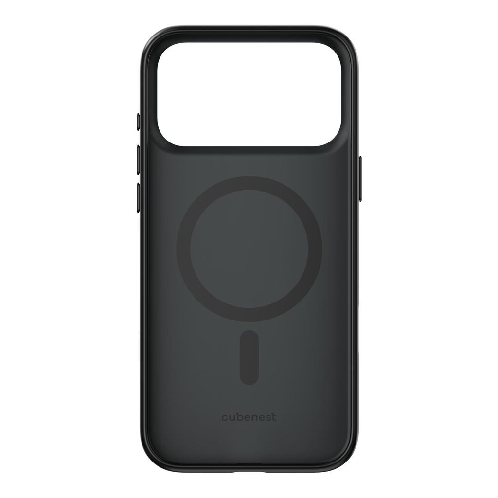 Cubenest Hülle für iPhone 17 Pro Max mit MagSafe-Unterstützung, mattschwarz
